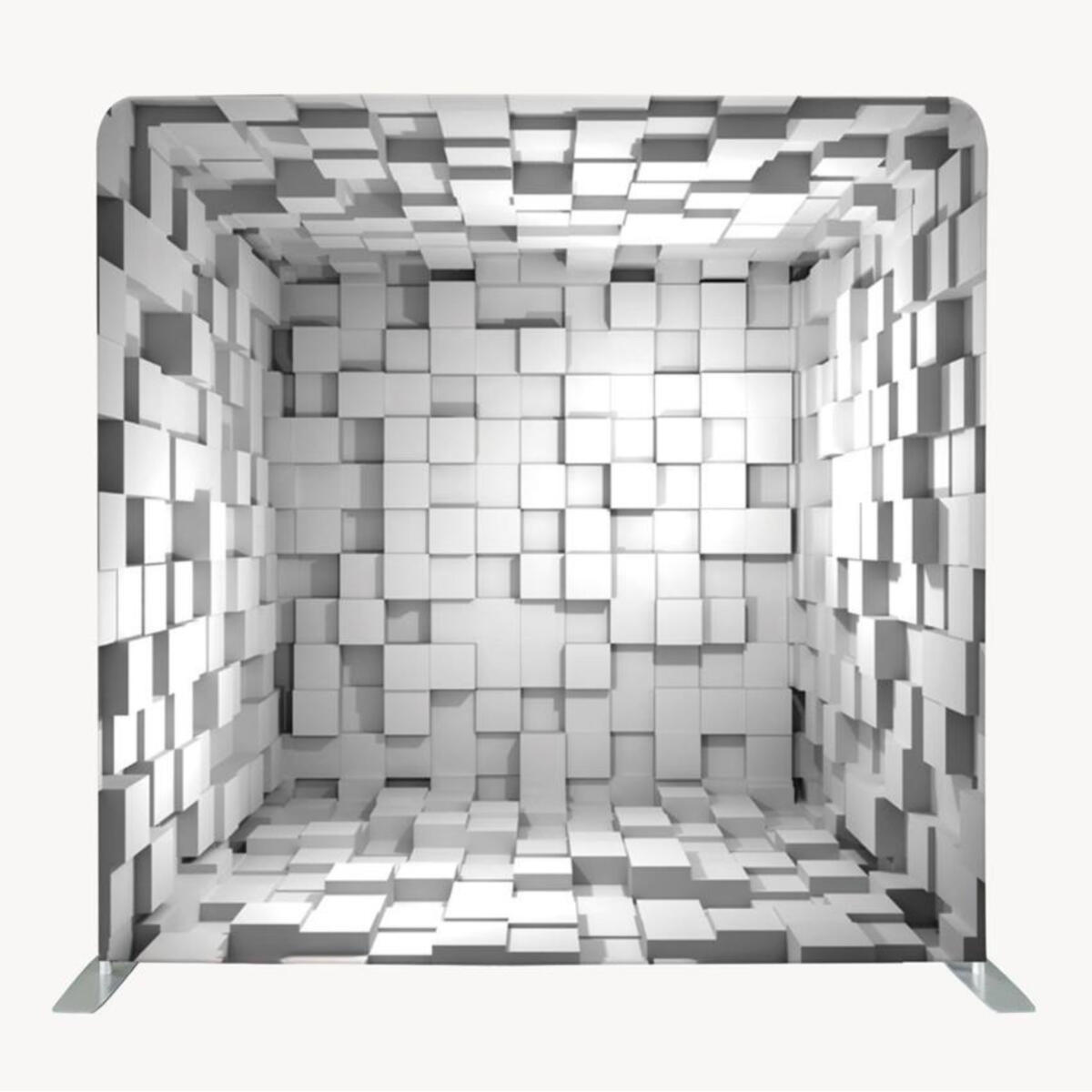 3D White Cube